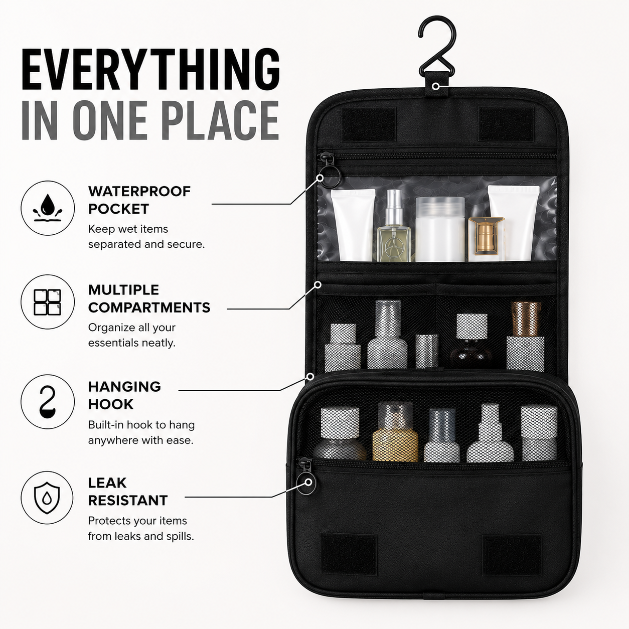 Caventra™ Hanging Travel Organizer